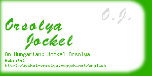 orsolya jockel business card